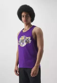 Клубная одежда Nba Los Angeles Lakers Palm Tree Tank New Era, сиреневый