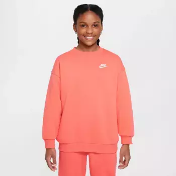 Клубная спортивная одежда для девочек Флисовая толстовка Nike, коралловый