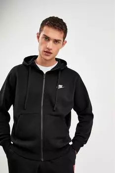 Клубная толстовка на молнии Nike, черный