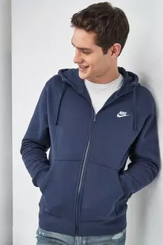 Клубная толстовка на молнии Nike, синий