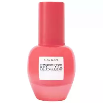 Клубничная гладкая сыворотка с bha + aha салициловой кислотой Glow Recipe