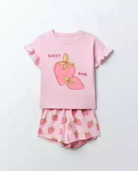 Клубничная пижама Sfera, цвет Rosa