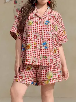 Клубничное песочное печенье Strawberry Shortcake X Shein, красный