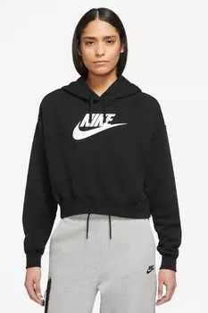 Клубное худи укороченного кроя Nike, черный