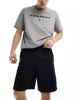 Клубные плетеные шорты-карго черного цвета Nike