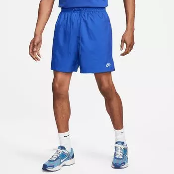 Клубные тканые шорты с струящимся эффектом NIKE, цвет game royal/white
