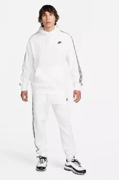 Клубный флисовый спортивный костюм с капюшоном Nike, белый