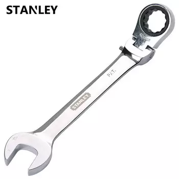 Ключ двойного назначения Stanley 13 мм, метрическая прецизионная полированная живая головка, быстродействующая трещотка, быстродействующий ключ двойного назначения 91-893-1L-22