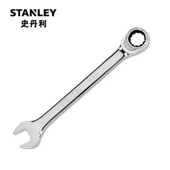 Ключ двойного назначения Stanley, метрическая полированная трещотка 16 мм, открытый ключ аллегро двойного назначения с цветком сливы 89-916-1-22