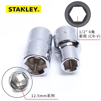 Ключ с храповым механизмом Stanley 1/2, серия 12,5 мм, британская 6-угольная стандартная головка, 19/32 дюйма 86-446-1-22