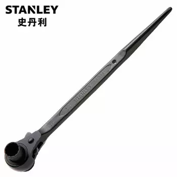 Ключ с трещоткой STANLEY, метрический, двухпортовый, с острым хвостовиком, 17x19 мм 94-176-2-23