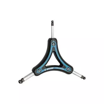 Ключ со звездочкой Винты с шестигранной головкой - шаровая головка UNIOR, черный / черный / серебристый