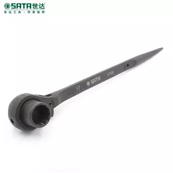 Ключ-трещотка SATA двухпортовый с острым хвостом 19x22MM 47313 в наличии