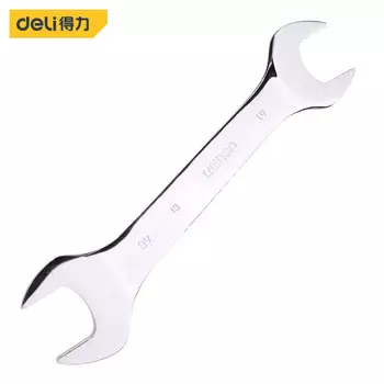 Ключ зеркальный двусторонний Deli (Cr-V) 41х46ммручка DL33329