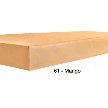 Kneer Topper качество простыни 22 Vario-Stretch цвет 61 манго размер 140x200x4-12 см