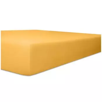 Kneer Vario-Stretch приталенная простыня одна для топпера 4-12 см высота качество 22 цвет желтый 200х220 см Wschefabrik Kneer e.K.