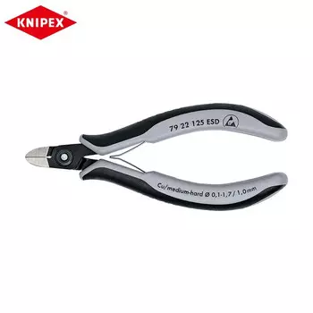 KNIPEX 125 мм электронные диагональные плоскогубцы ремонт электрики электронные ножницы диагональные плоскогубцы кусачки 79 22 125 ESD настройка (срок поставки 4-8 недель)