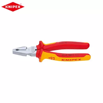 KNIPEX 180 мм изолированные клещи для экономии труда или тиски промышленных плоскогубцев для проводов 7 дюймов 02 06 180