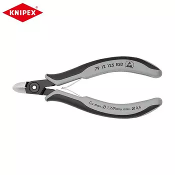 KNIPEX прецизионные диагональные плоскогубцы для электронных устройств, плоскогубцы для рта, ножницы для водяного рта, электронные ножницы, пластиковые плоскогубцы, диагональные плоскогубцы 79 12 125 ESD настройка (срок поставки 4-8 недель)