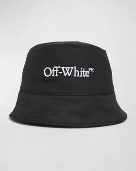 Книжная шляпа-ведро Off-White, цвет Black White