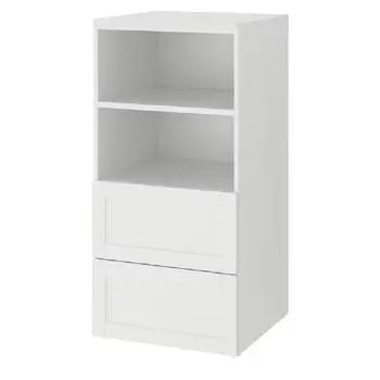 Книжный шкаф Ikea Smastad/Platsa 60X57X123 см, белый с рамой