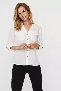 Кнопка рубашка Vero Moda, белый