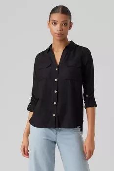 Кнопка рубашка Vero Moda, черный