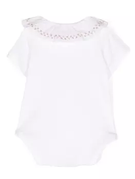 Knot боди Saudade с оборками, белый