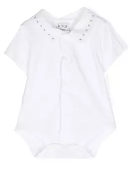 Knot боди Tadeo с заостренным воротником, белый