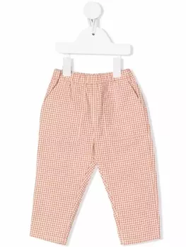 Knot брюки Brake Micro в клетку, коричневый