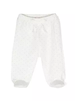 Knot брюки Homer в горох, белый