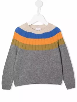 Knot джемпер Misty в полоску, серый