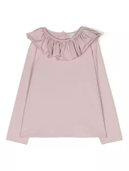 Knot футболка Abby с оборками на воротнике, розовый