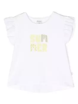 Knot футболка с принтом Summer, белый