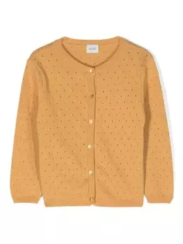 Knot кардиган ажурной вязки, желтый