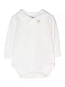 Knot комбинезон из джерси с вышивкой, белый