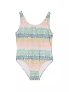 Knot купальник Lori с абстрактным принтом, зеленый
