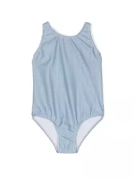 Knot купальник May в полоску, синий