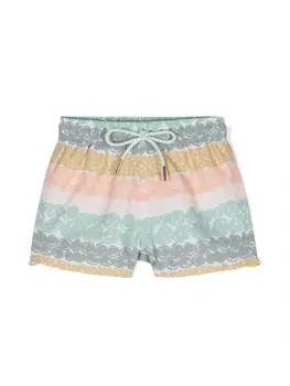 Knot плавки-шорты Bodhie с абстрактным принтом, зеленый