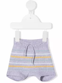 Knot полосатые шорты в рубчик, серый