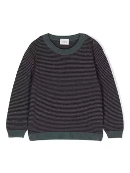 Knot полосатый джемпер вязки интарсия, серый