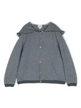 Knot полосатый кардиган Jody с капюшоном, синий