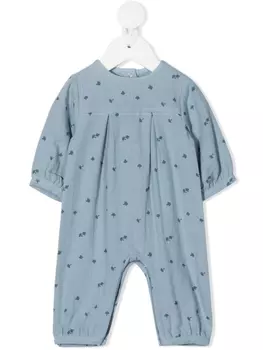 Knot ромпер с принтом, синий