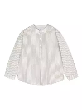 Knot рубашка Marlon в полоску, нейтральный цвет