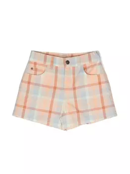 Knot шорты Lynn в клетку, оранжевый