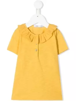 Knot топ Leslie с оборками, желтый