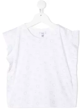 Knot топ с оборками, белый