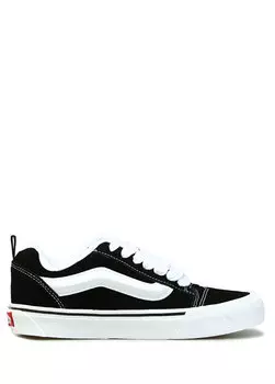 Knu skool черно-белые женские кроссовки Vans
