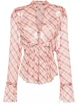 KNWLS клетчатая рубашка Thrall, розовый