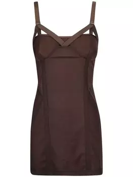 KNWLS мини-платье в стиле корсета, коричневый